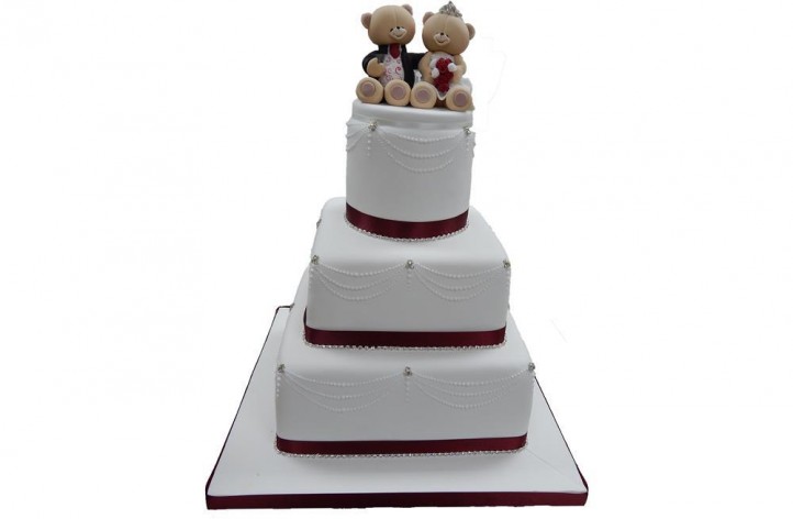 Wedding Bears Cake
